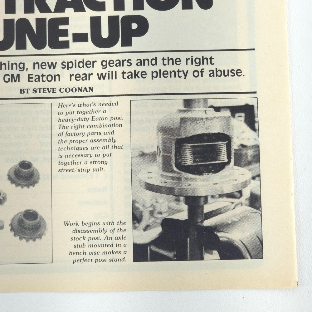 GM Eaton Rear Positraction Tune-Up 3 Pg How To Article 1979 Popular Hot Rodding - Picture 6 of 16